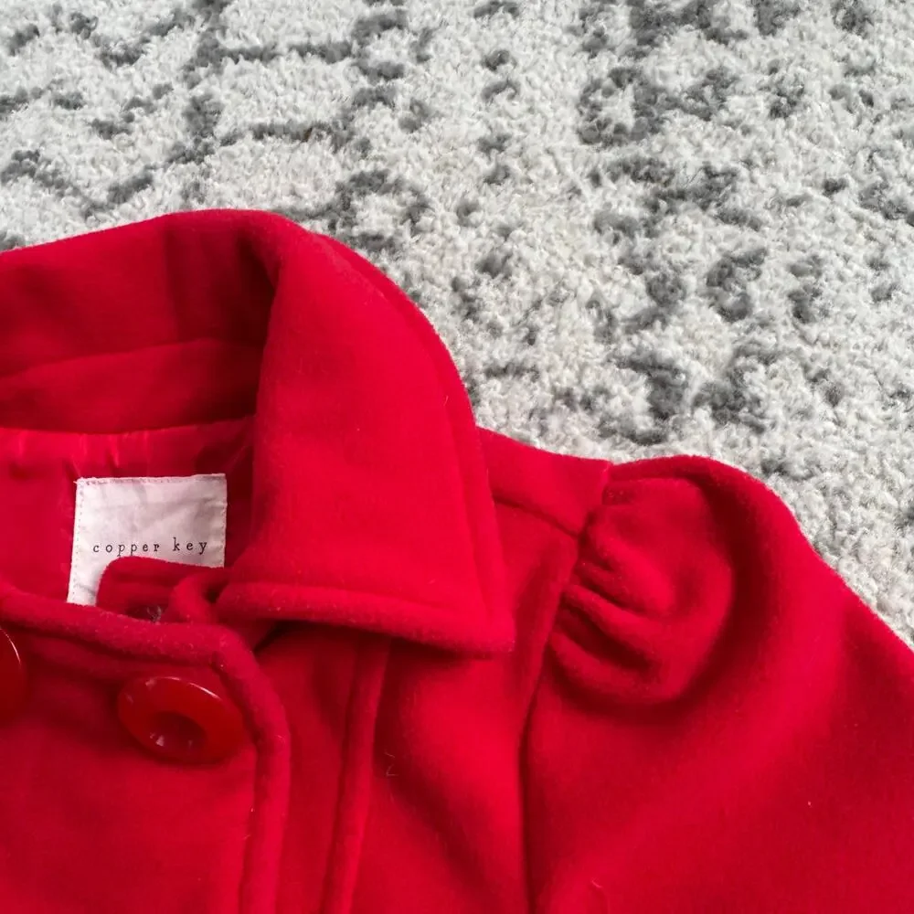 Copper Key Girls Red Coat 6/6X